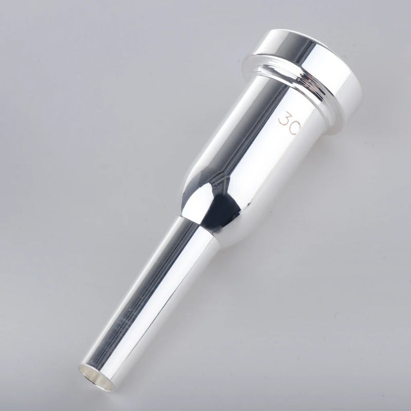 High quality silver plated trumpet mouthpieces in 3C, 5C, and 6C.