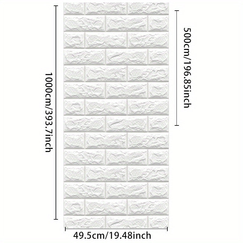 Самоклеящиеся 3D наклейки из пенопласта в виде кирпичей, водонепроницаемые и влагостойкие. Легко чистятся и режутся, идеально подходят для гостиных, кухонь, спален, общежитий и офисов. Стильный акцент для комнаты.