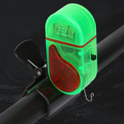 Battery-operated LED fishing alarm with sensitive sensor for outdoor fishing, suitable for 36V or below.