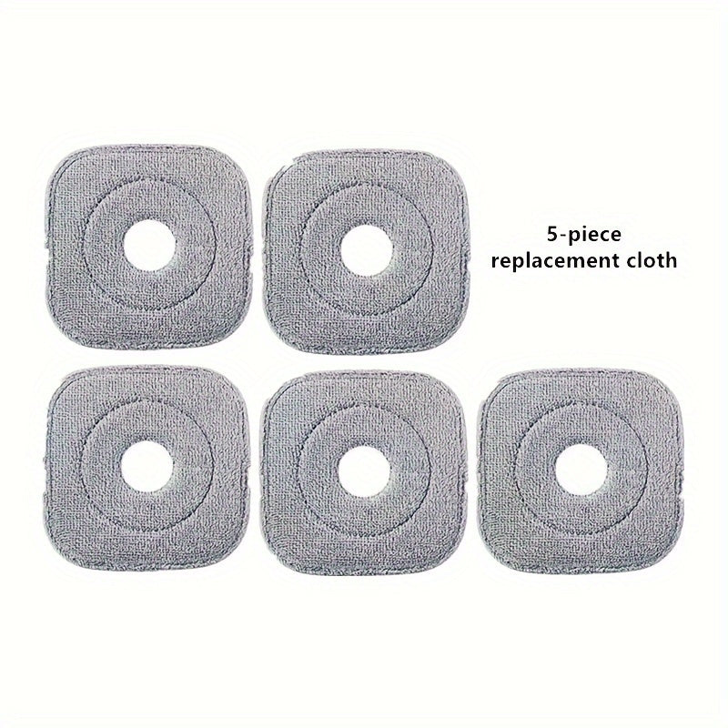 Replacement cloth for the rotating hands-free mop bucket, suitable for cleaning floors, windows, and other surfaces. This cloth provides strong decontamination effects and is compatible with the centrifugal bucket mop head.