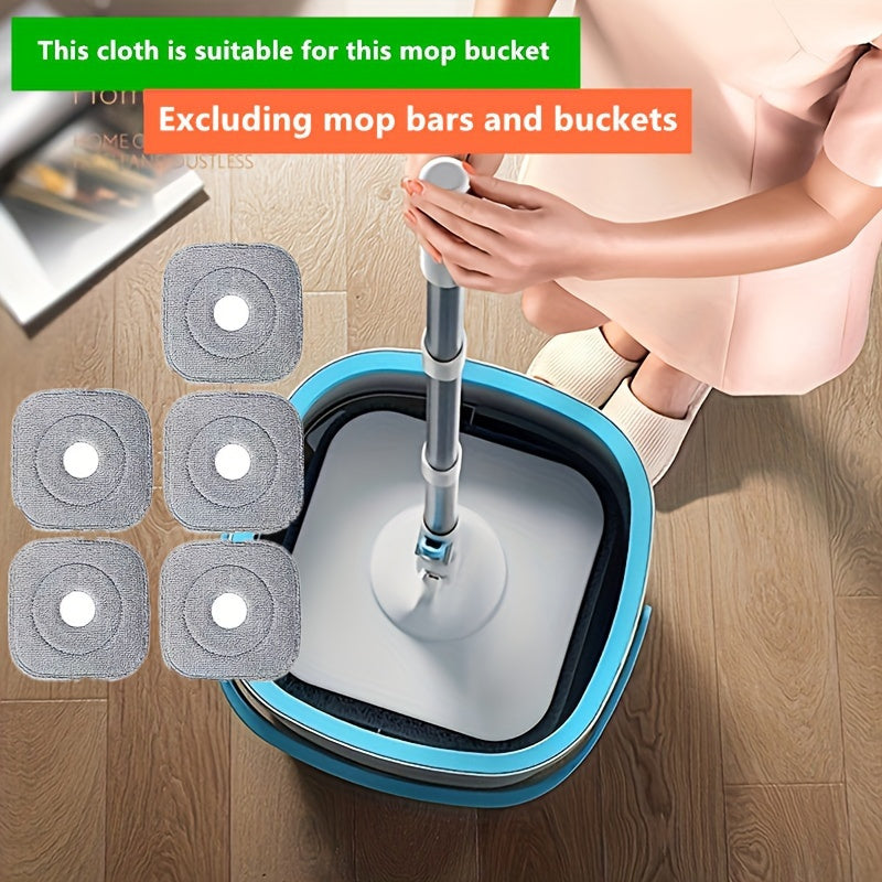 Replacement cloth for the rotating hands-free mop bucket, suitable for cleaning floors, windows, and other surfaces. This cloth provides strong decontamination effects and is compatible with the centrifugal bucket mop head.