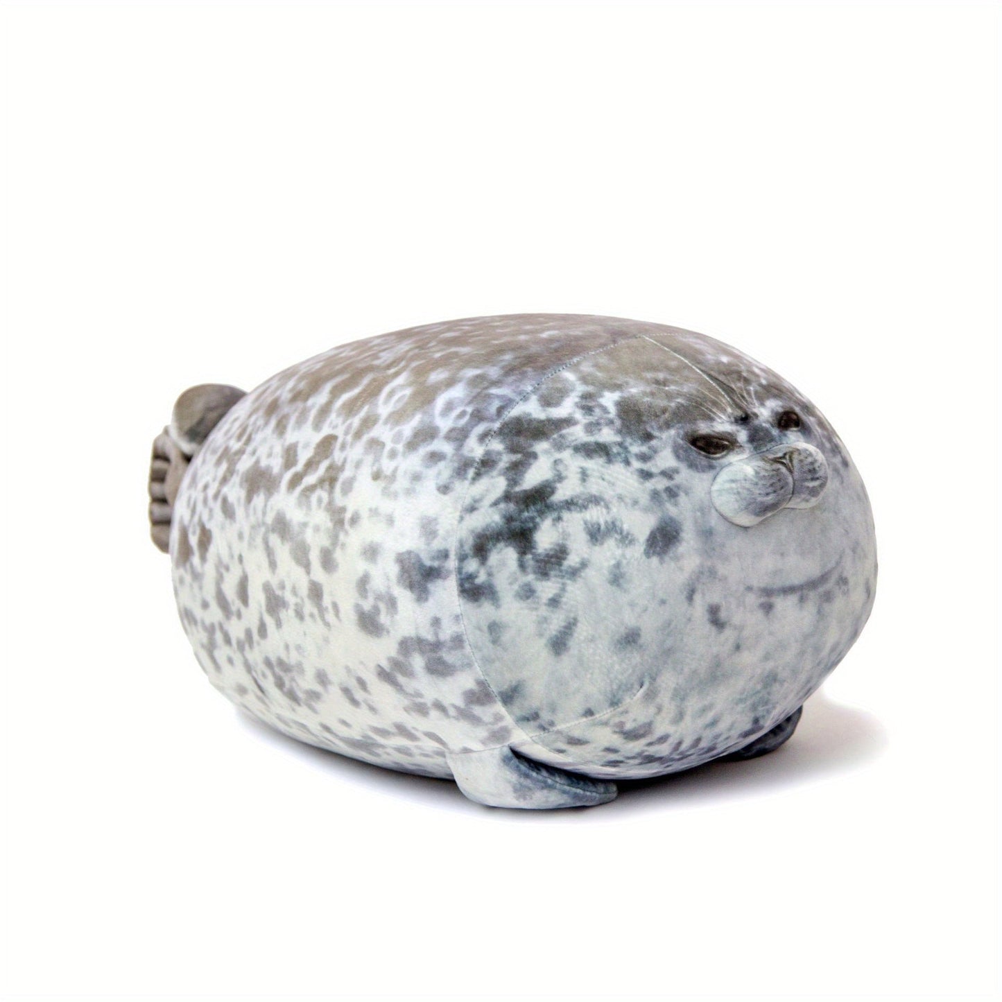 Soft and cuddly spotted seal plush toy for boys and girls, can be used as a pillow or room decoration. Perfect gift for kids on their birthday, Valentine's Day, or Christmas.