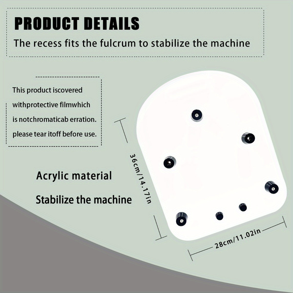 This durable food processor accessory is a 1-piece acrylic anti-slip mat designed specifically for the Thermomix TM5 TM6. It serves as a support pad for your kitchen countertop appliance, available in both black and white options.