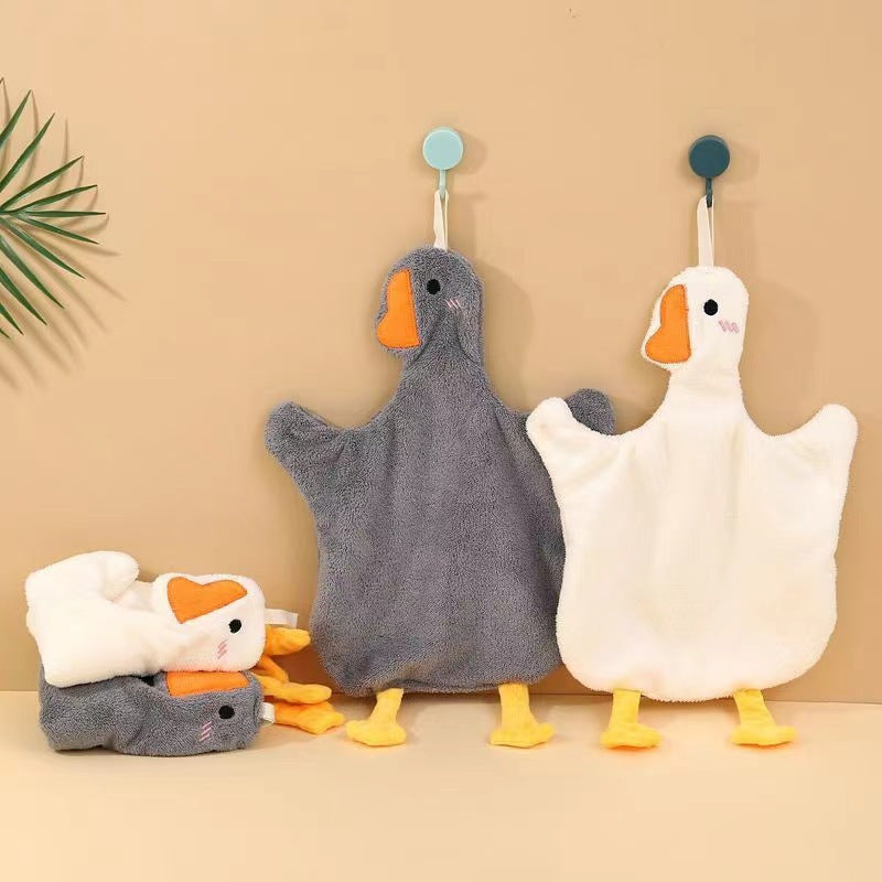 Soft and quick-dry Cartoon Duck Hand Towel Set in cartoon theme, includes 1 piece, 30g/㎡