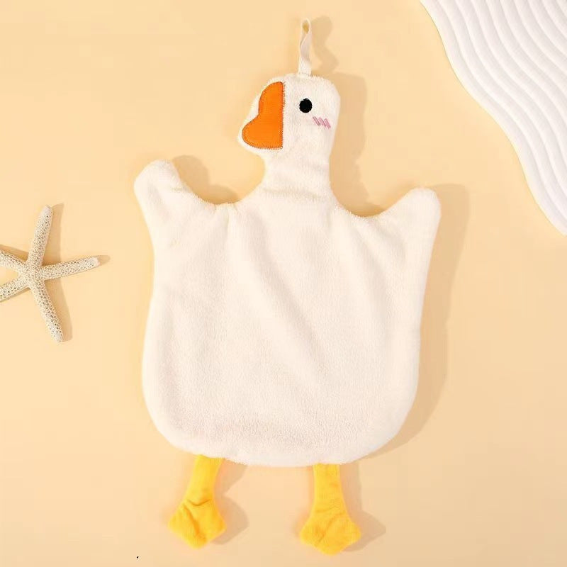 Soft and quick-dry Cartoon Duck Hand Towel Set in cartoon theme, includes 1 piece, 30g/㎡