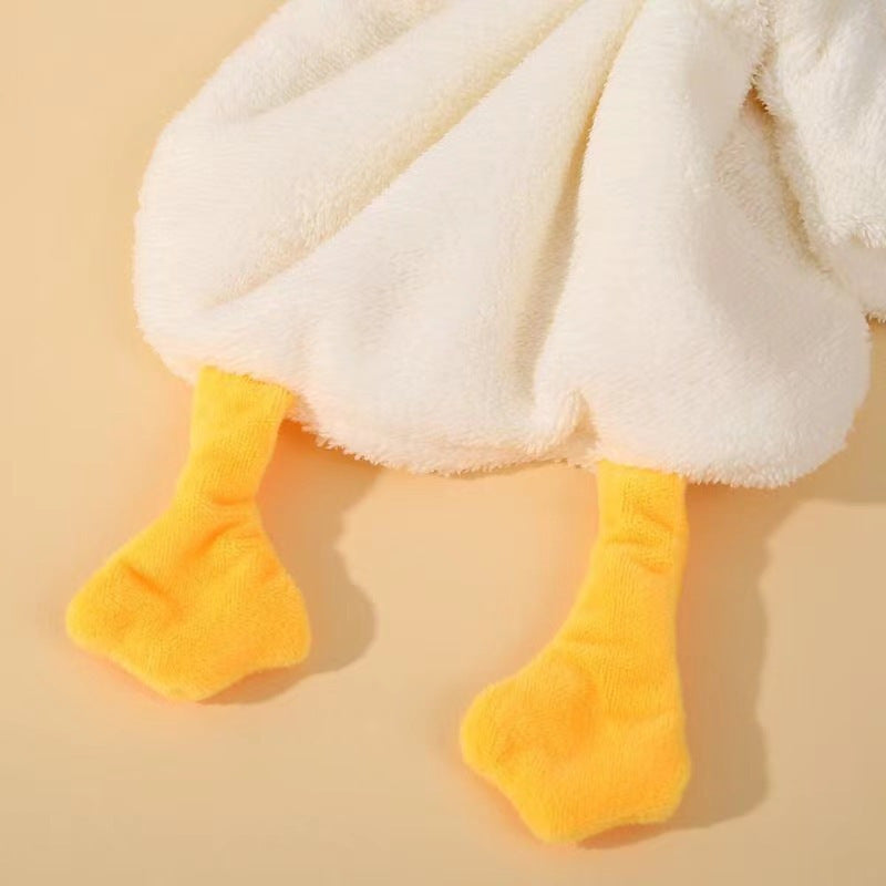 Soft and quick-dry Cartoon Duck Hand Towel Set in cartoon theme, includes 1 piece, 30g/㎡