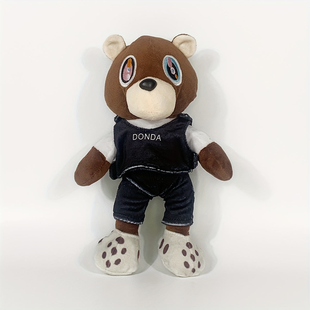 One-piece adorable bear plush toy made of soft polyester material, perfect for gifting on kids' birthdays or as party favors for boys and girls. A delightful children's plush toy and ideal plaything for babies.