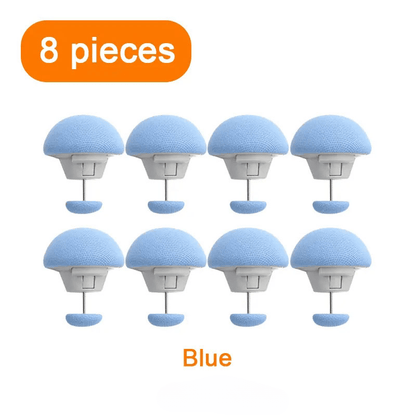 Set of 8 Mushroom Shaped Bed Sheet Grippers: Secure, Discreet, and Reliable - Ideal for Bedding and Mattresses at Home - Easy to Clean in the Washing Machine