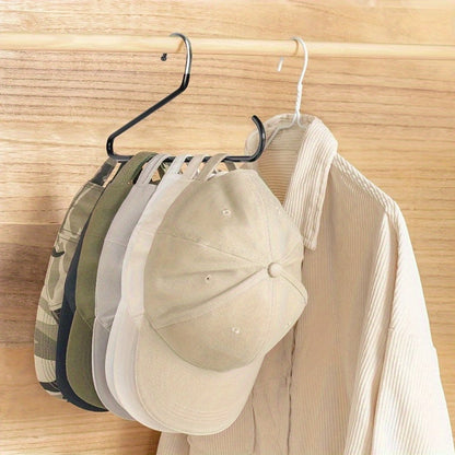 Steel Hat Rack Organizer for Various Uses - Holds 20 Baseball Caps, No Assembly Needed, Space-Saving Design Without Wood, Strong and Simple to Use