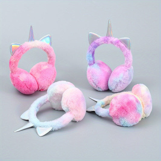 Stay warm and fashionable this winter with our colorful and stylish unicorn earmuffs. These cute sequined ear covers will not only protect your ears from the cold, but also keep them nice and warm.