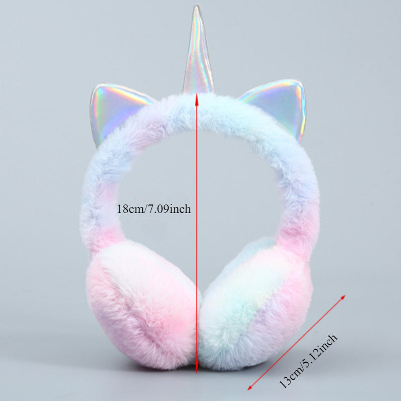 Stay warm and fashionable this winter with our colorful and stylish unicorn earmuffs. These cute sequined ear covers will not only protect your ears from the cold, but also keep them nice and warm.