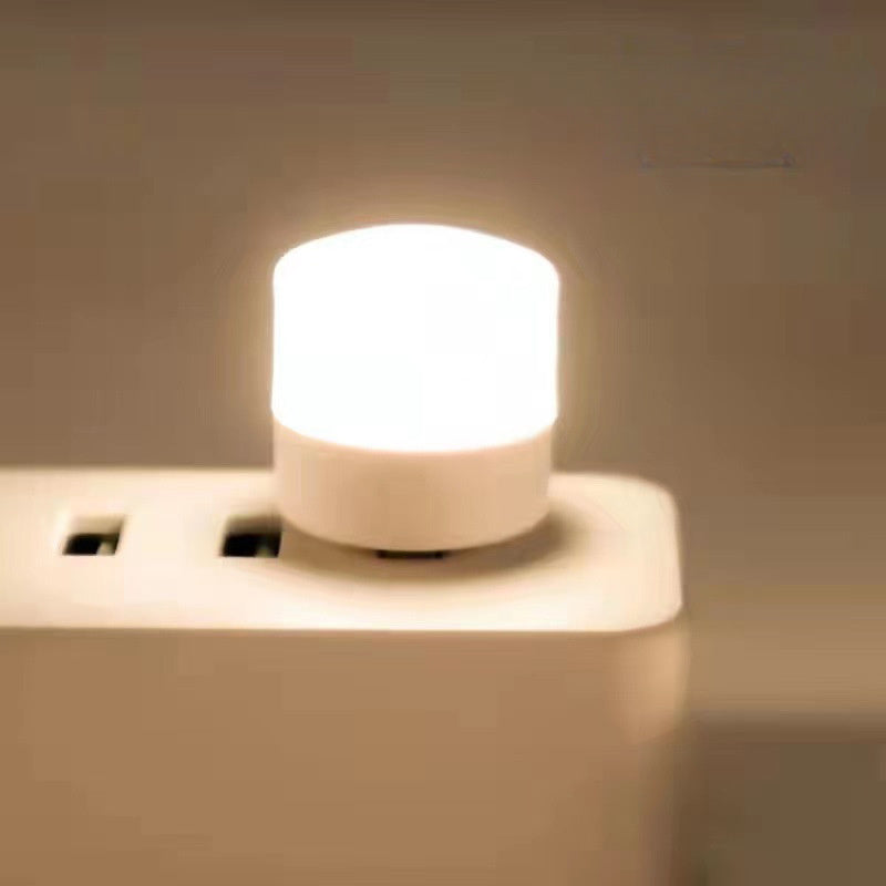 10 Mini USB Night Lights with Warm White LED for Eye-Care Reading, USB Plug-in for Computers & Mobile Devices, Modern Design with Protective Shade, Ideal for Bedroom Use