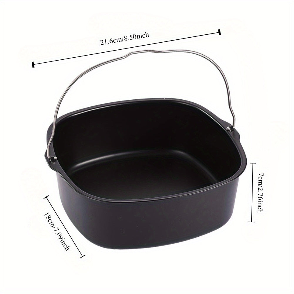 Bake perfect cakes and cook in the oven with the 20.32 cm square cake baking basket designed for air fryers.