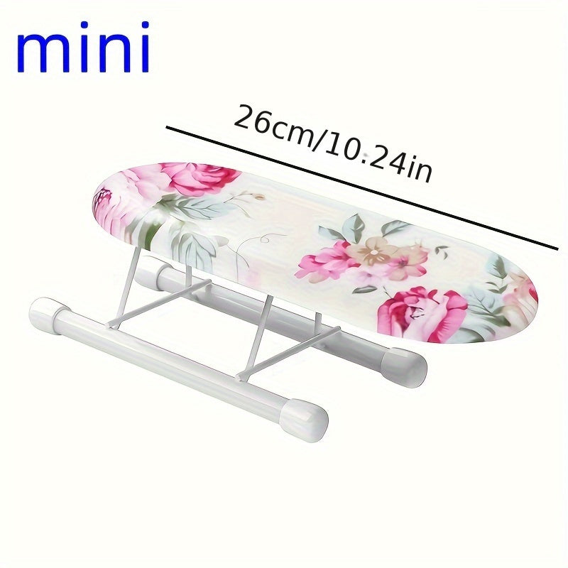 Portable Mini Sleeve Ironing Board with Plastic Frame - Electricity-Free Ironing Pad for Clothes Detailing, Quick Touch-Ups on Collars and Cuffs - Efficient Wrinkle Removal for Small Spaces