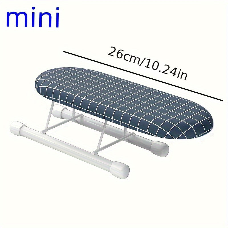 Portable Mini Sleeve Ironing Board with Plastic Frame - Electricity-Free Ironing Pad for Clothes Detailing, Quick Touch-Ups on Collars and Cuffs - Efficient Wrinkle Removal for Small Spaces