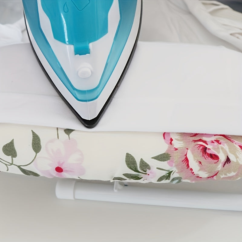 Portable Mini Sleeve Ironing Board with Plastic Frame - Electricity-Free Ironing Pad for Clothes Detailing, Quick Touch-Ups on Collars and Cuffs - Efficient Wrinkle Removal for Small Spaces