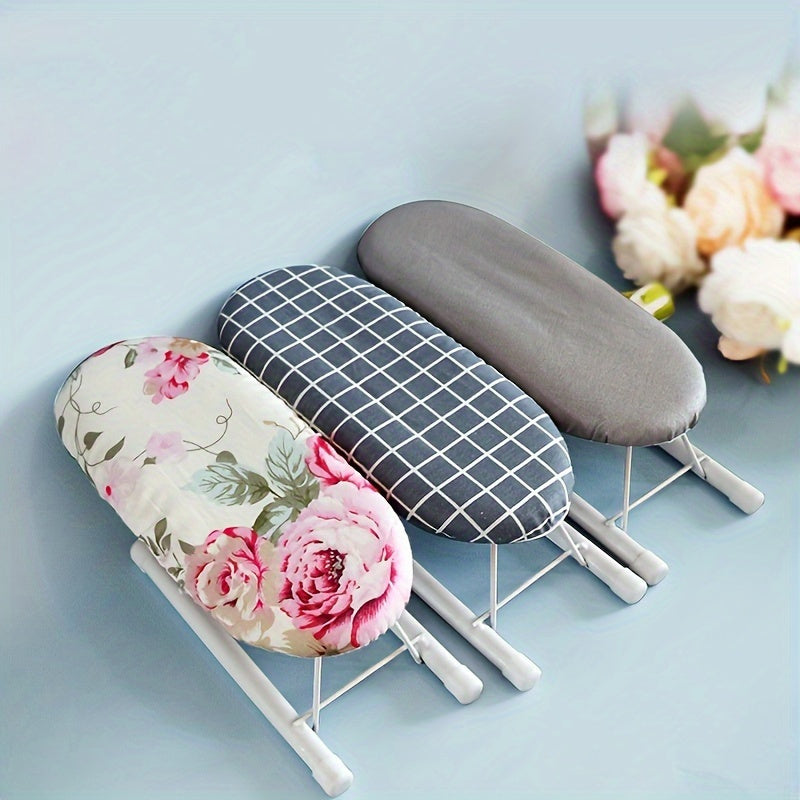 Portable Mini Sleeve Ironing Board with Plastic Frame - Electricity-Free Ironing Pad for Clothes Detailing, Quick Touch-Ups on Collars and Cuffs - Efficient Wrinkle Removal for Small Spaces