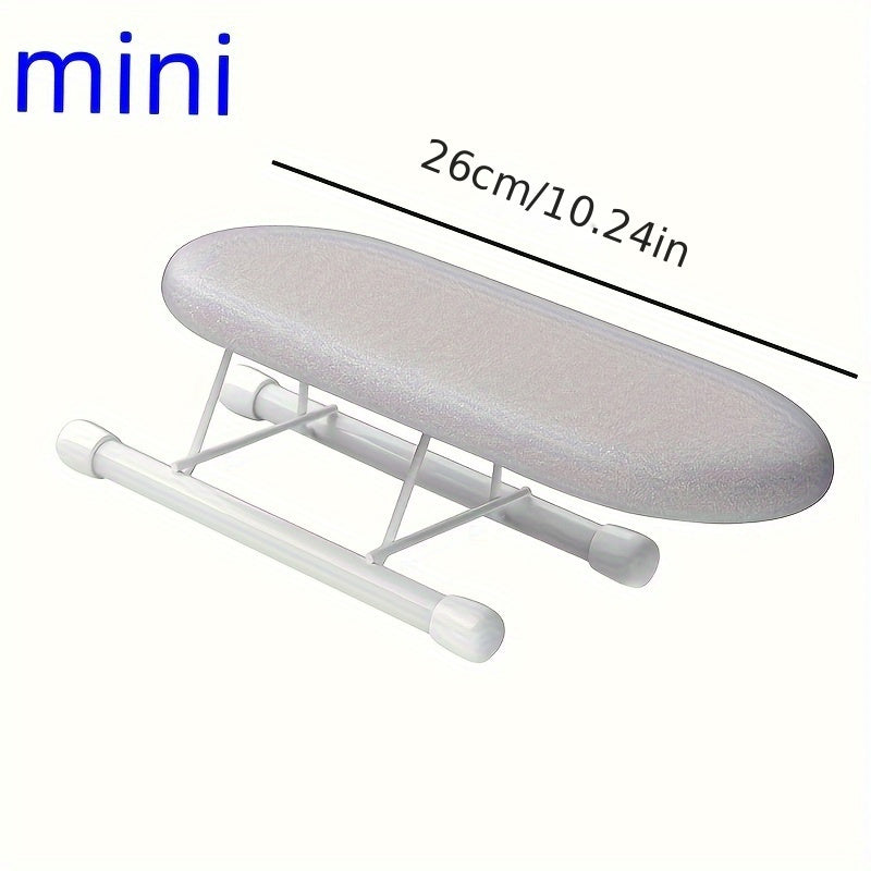 Portable Mini Sleeve Ironing Board with Plastic Frame - Electricity-Free Ironing Pad for Clothes Detailing, Quick Touch-Ups on Collars and Cuffs - Efficient Wrinkle Removal for Small Spaces