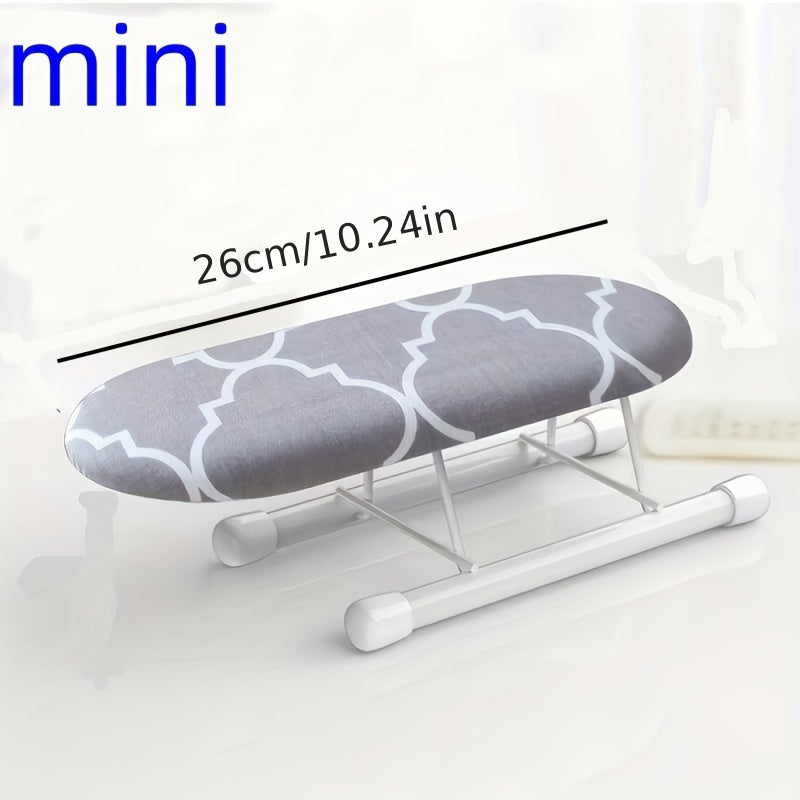 Portable Mini Sleeve Ironing Board with Plastic Frame - Electricity-Free Ironing Pad for Clothes Detailing, Quick Touch-Ups on Collars and Cuffs - Efficient Wrinkle Removal for Small Spaces