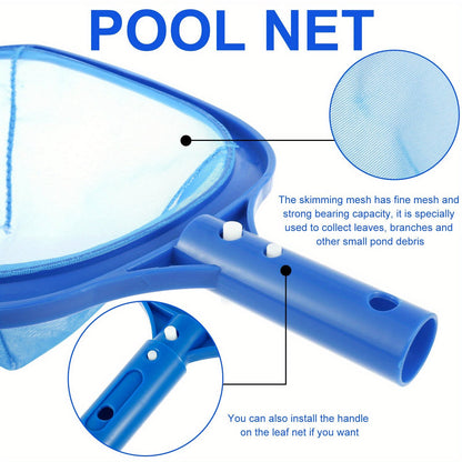 The Portable Swimming Pool Brush Set features an adjustable aluminum handle measuring 160.02cm, making it perfect for cleaning tiles and pool walls. This set is lightweight and easy to store, making it a convenient addition to any pool maintenance