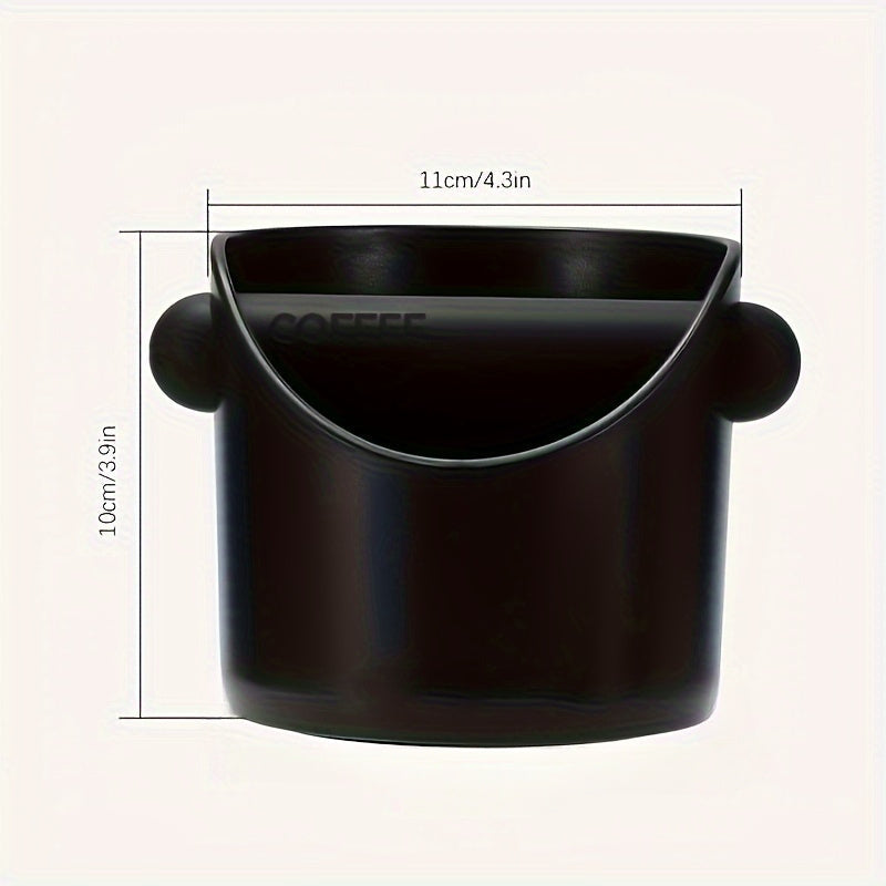 Durable Plastic Knock Box with Removable Tapping Rod - Non-Slip Espresso Grounds Container for Home, Cafe, and Restaurant Use - Ideal for Espresso Residue Disposal in Coffee Shops and Bars