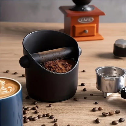 Durable Plastic Knock Box with Removable Tapping Rod - Non-Slip Espresso Grounds Container for Home, Cafe, and Restaurant Use - Ideal for Espresso Residue Disposal in Coffee Shops and Bars