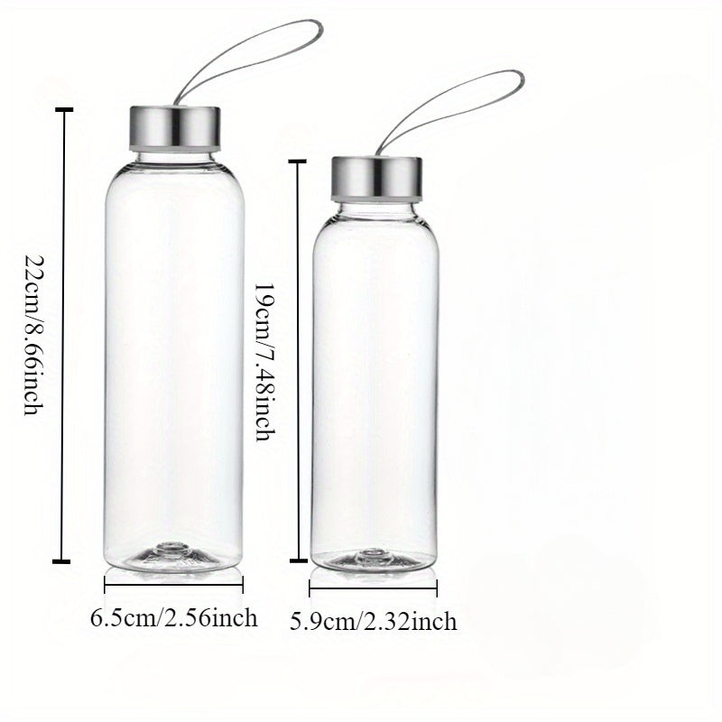 400-500ml Sleek Travel Water Bottle with Carrying Strap and Leak-proof Design