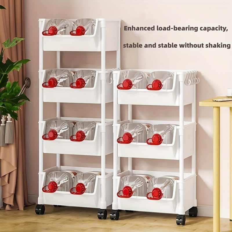 1pc Multi-Tier Spa Storage Cart Organizer with Wheels, PABA-Free, No Electricity Needed for various spaces and salon use.