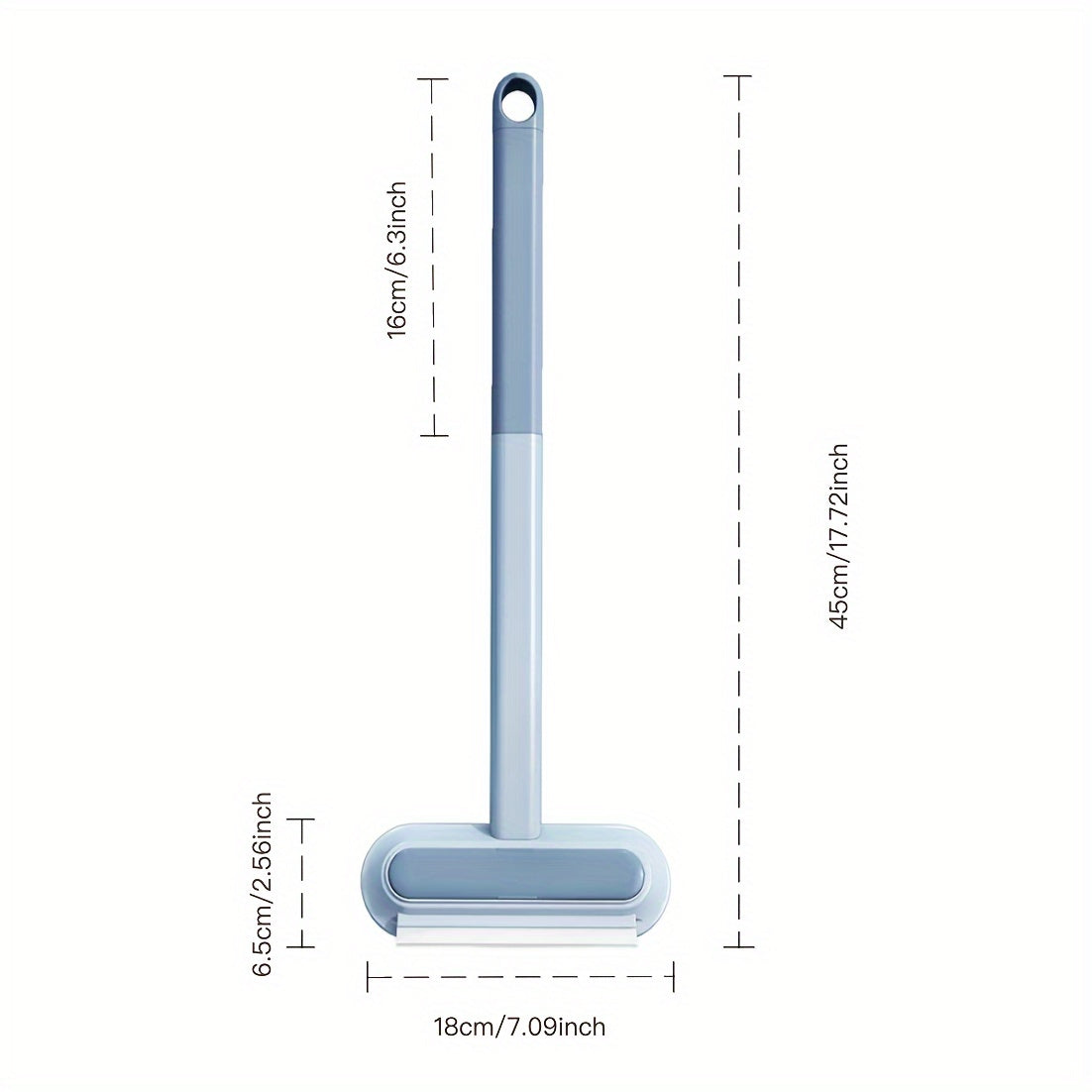 Dual-Action Pet Hair Remover Roller for Dogs, Wet & Dry Use, Detachable, Adhesive Lint Brush, Blue & Gray, Dog Hair Remover Tool