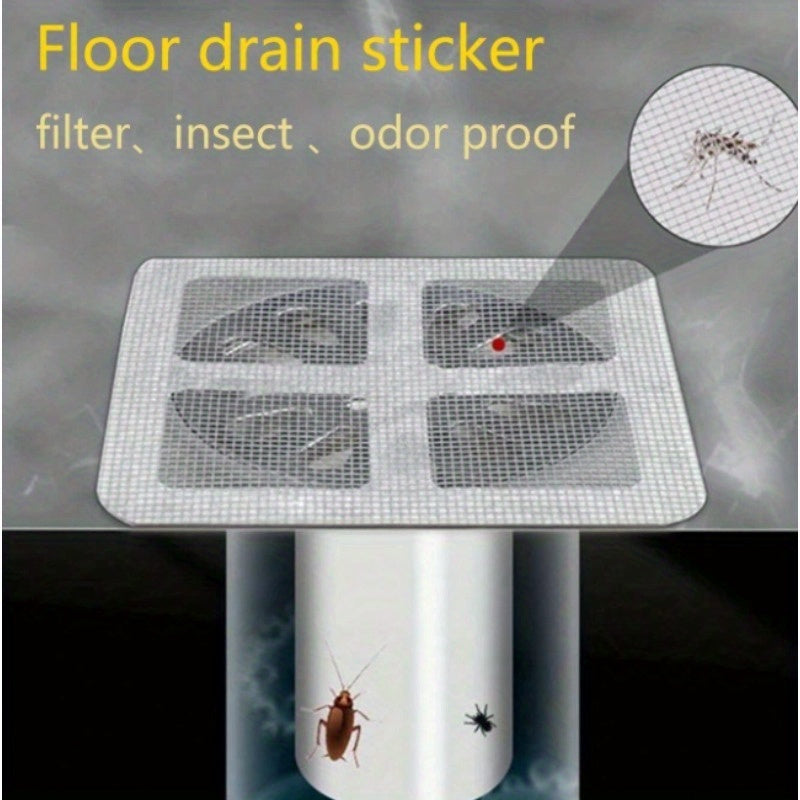 Prevent hair blockages with 50 drain stickers, easy to use and no power needed.