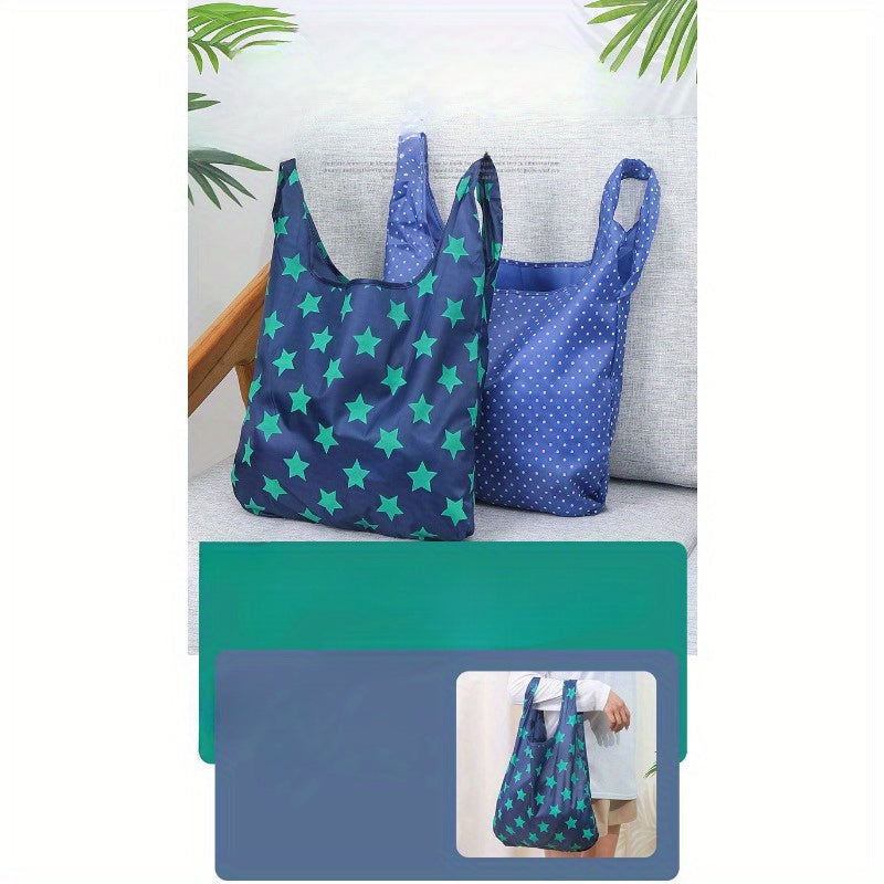 1 piece of premium shopping bag made of Oxford cloth, perfect for going out shopping. This portable tote bag is convenient and foldable, suitable for all your clothing store needs.