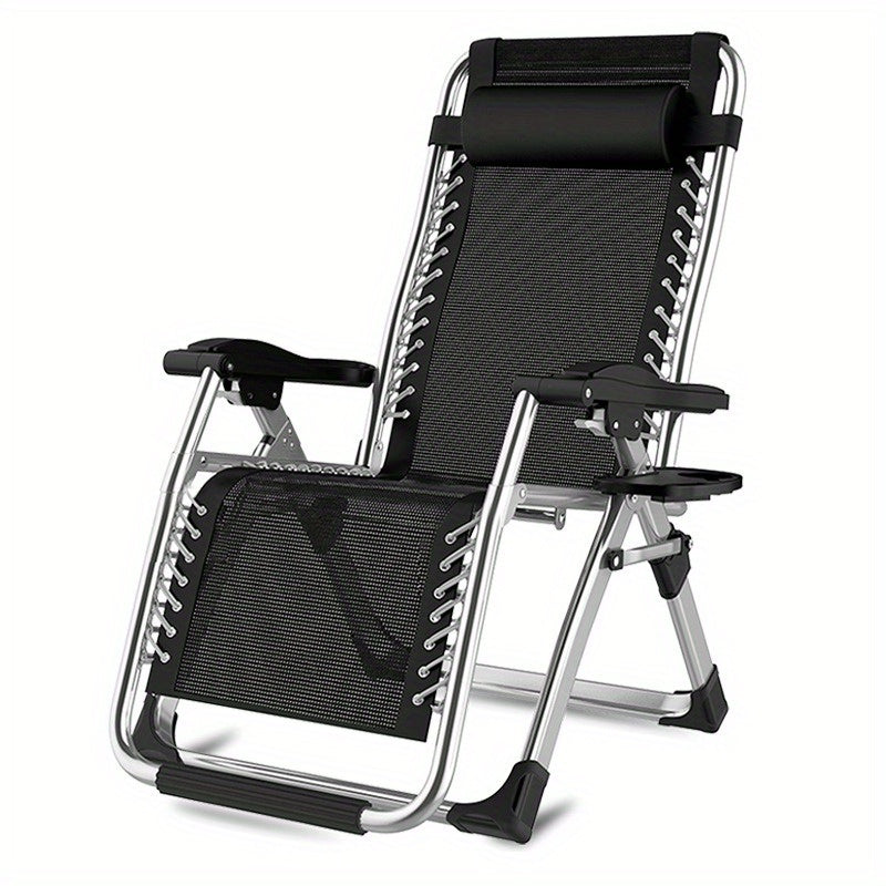 Black Universal Recliner Cup Holder Attachment with Detachable Design, Two Slots Plastic Side Table Tray