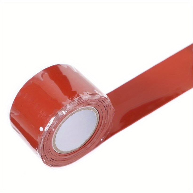 1 meter high-pressure, high-temperature resistant self-adhesive silicone tape for water pipes, outdoor antenna, electrical connections, and plumbing fixes.