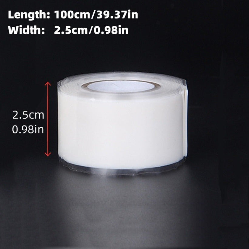 1 meter high-pressure, high-temperature resistant self-adhesive silicone tape for water pipes, outdoor antenna, electrical connections, and plumbing fixes.