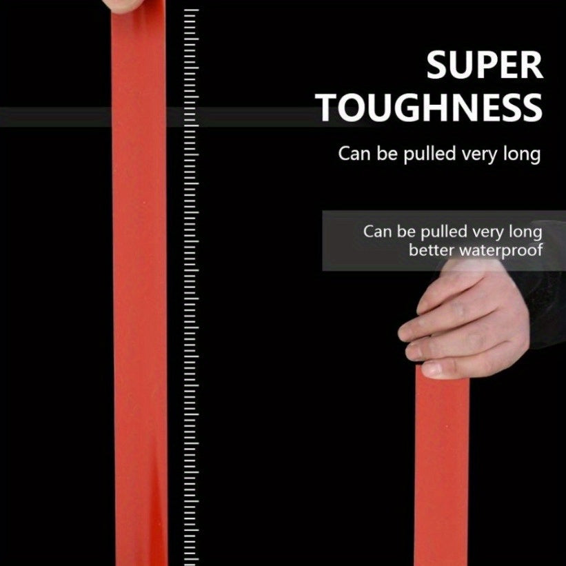 1 meter high-pressure, high-temperature resistant self-adhesive silicone tape for water pipes, outdoor antenna, electrical connections, and plumbing fixes.