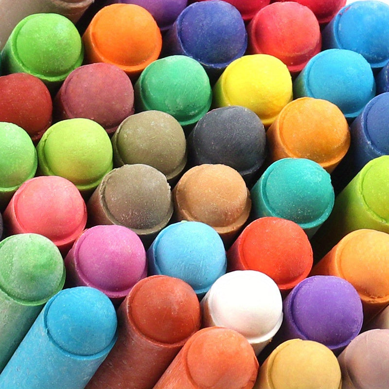 Erasable water-soluble chalks for teachers and graffiti artists.