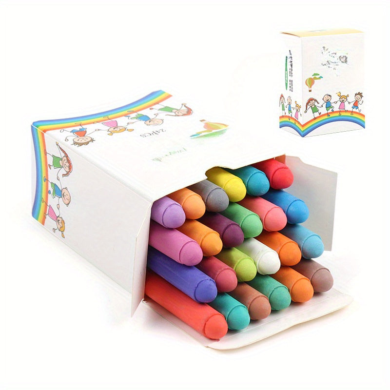 Erasable water-soluble chalks for teachers and graffiti artists.