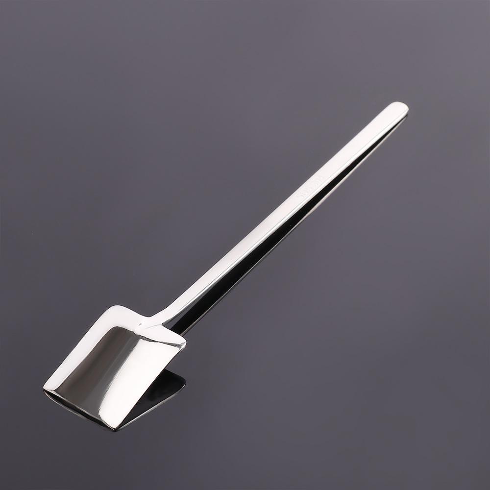 Durable Kitchen Flatware: Stainless Steel Shovel-Shaped Spoon, Ideal for Ice Cream, Soup, Coffee & Tea