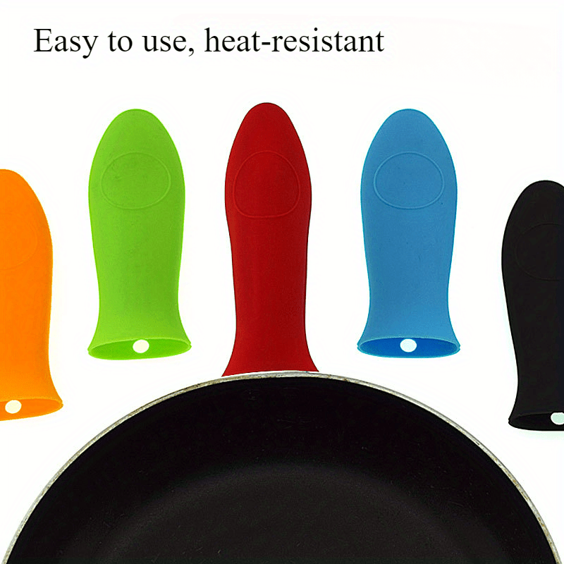 HeatGuard Silicone Insulated Pan Handle Cover - Non-Electric Grip Sleeve for Hot Pots and Pans - Reusable and Heat-Resistant