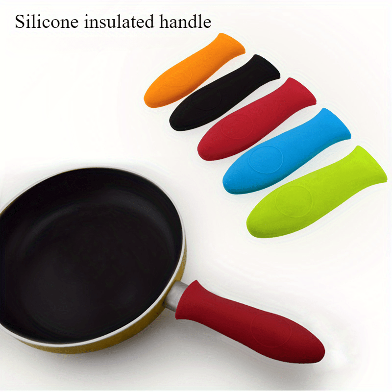 HeatGuard Silicone Insulated Pan Handle Cover - Non-Electric Grip Sleeve for Hot Pots and Pans - Reusable and Heat-Resistant