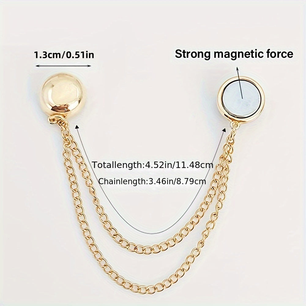 4pcs Women's Magnetic Clothes Clip - Improves Fit, Suitable For Various Clothing - Elegant Design, Durable Alloy Material