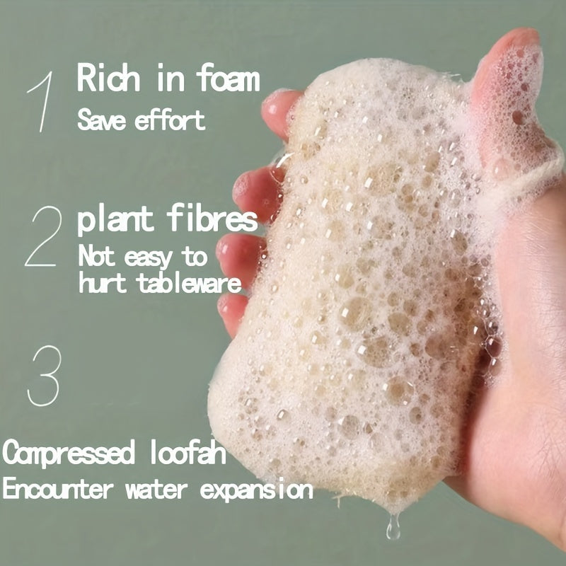 5-piece set of natural Loofah exfoliating body and facial cleansers for men and women in the shower or bath