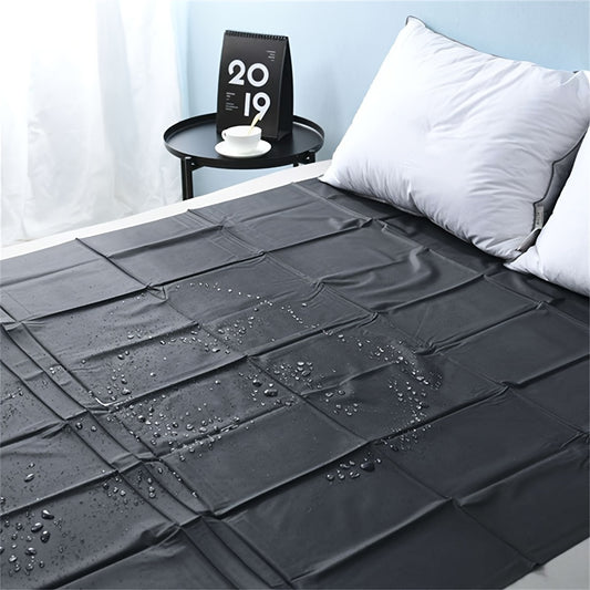 Waterproof fitted bed sheet for bedroom activities, stain and cooling resistant, easy to clean - versatile for couples.