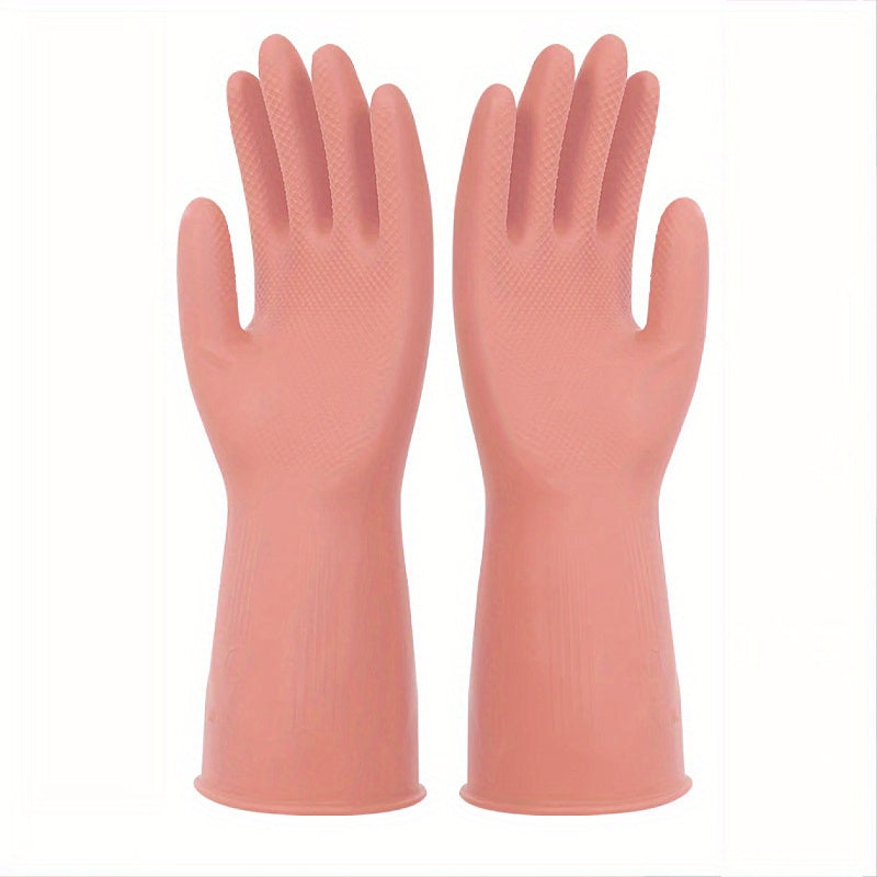 Multi-Purpose Silicone Cleaning Gloves: Waterproof, Latex-Free, Durable, and Wear-Resistant - Ideal for Kitchen, Laundry, Car Wash, and More!