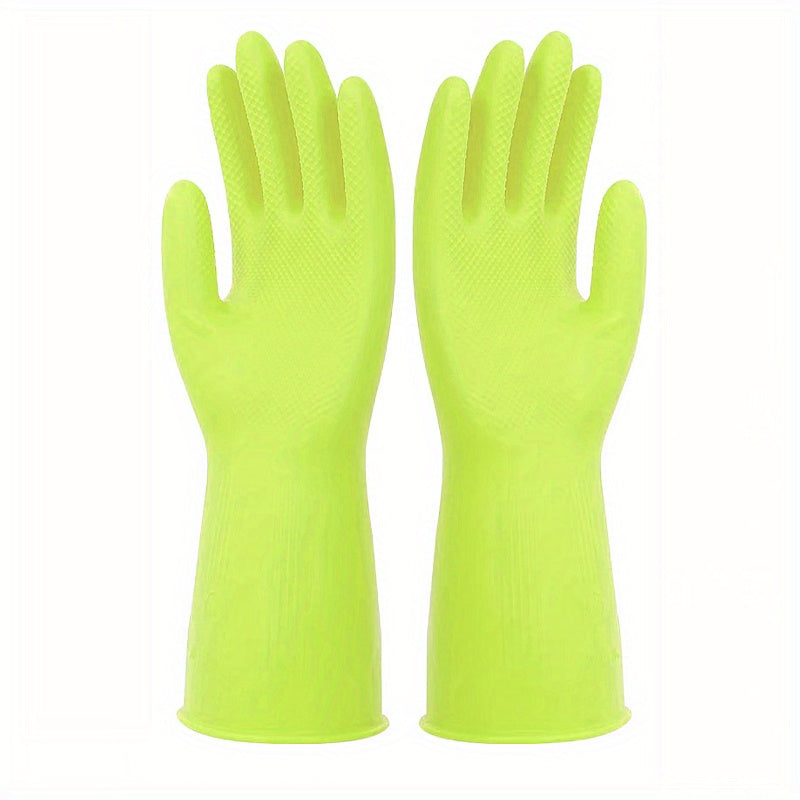 Multi-Purpose Silicone Cleaning Gloves: Waterproof, Latex-Free, Durable, and Wear-Resistant - Ideal for Kitchen, Laundry, Car Wash, and More!