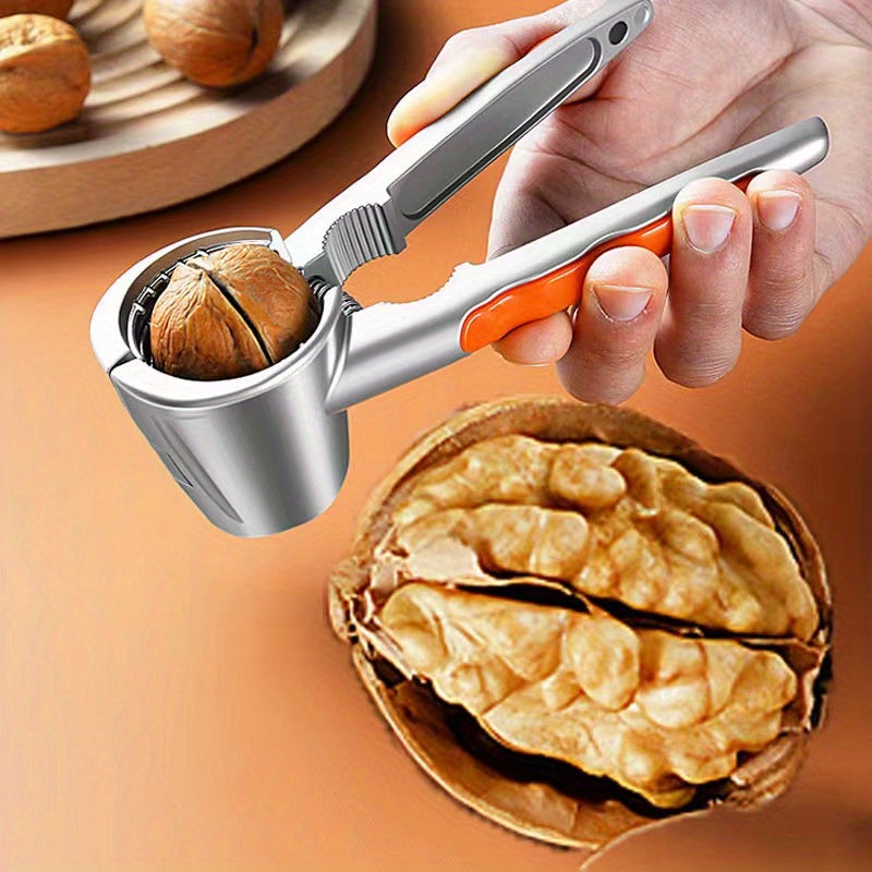 Durable Kitchen Gadget: Multi-Functional Metal Nutcracker for Walnuts, Chestnuts, Hazelnuts, Pine Nuts, Almonds, and More