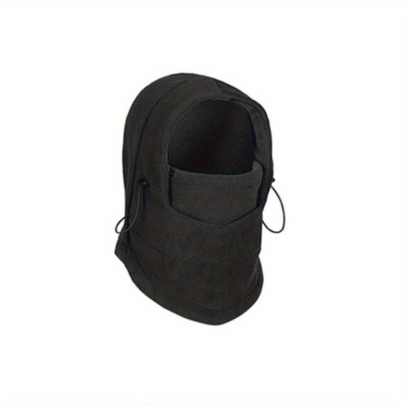 Stay Warm and Fashionable with our 6-in-1 Thermal Fleece Balaclava Hood - Perfect for Outdoor Sports, Skiing, Snowboarding. This Versatile Polyester Headgear Mask offers Six Different Wearing Styles for a Multi-Functional Party Look.