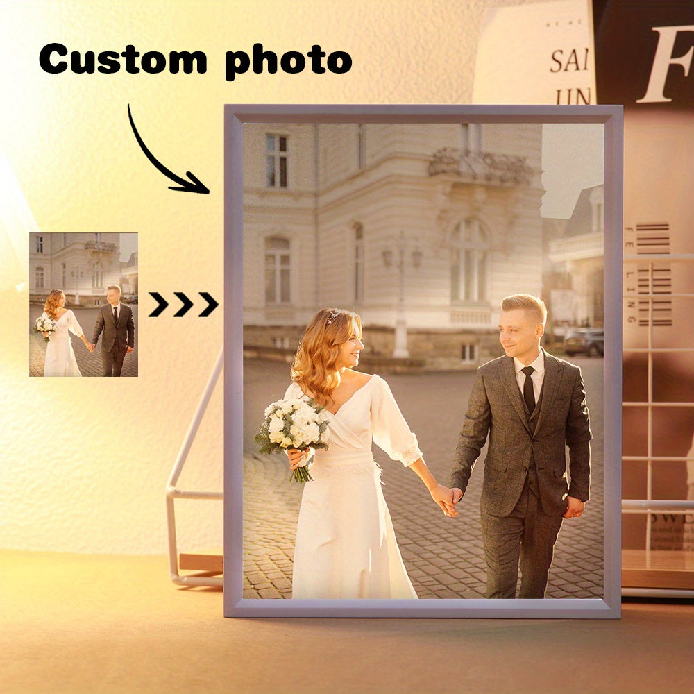 Customize your space with our Personalized Photo Night Light featuring a custom mirror frame and 3 color options. This makes for the perfect gift for friends, birthdays, weddings, and the holiday season.