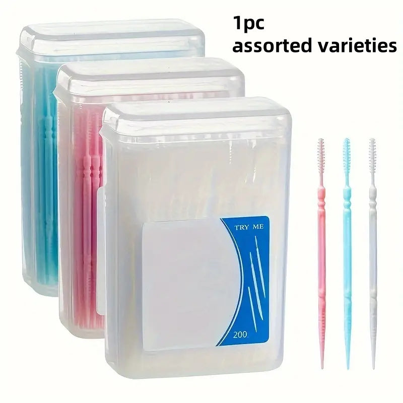 200 Premium Disposable Toothpicks with Double Ends - Ultra-Fine, Portable, and Innovative for Home Use