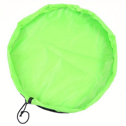 Portable Organizer for Toys and Party Supplies - Round Bag with Drawstring Closure Made of Reusable Oxford Cloth